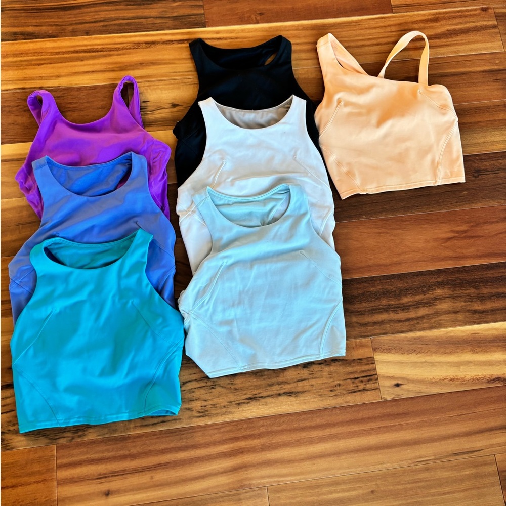 Women’s Lululemon High Neck Align Tank Bundle of 7